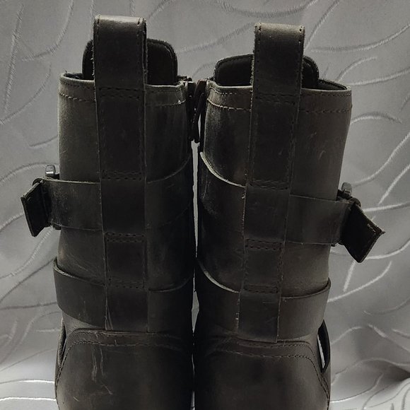 Clarks Leather Mid-calf Lined with side zipper size 38 - Picture 7 of 14